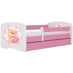 Raumhirsch Kinderbett Schmetterlingsbär, Rosa, 80x140 cm in pink von Raumhirsch Furniture