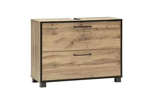 Schildmeyer Waschbeckenunterschrank Max 161755, Eiche Landhaus Dekor