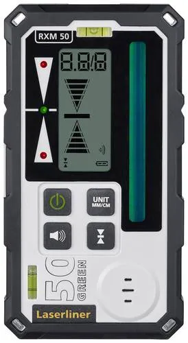 Laserliner 033.70A Laserempfänger für Linienlaser - Messgeräte - Schnelle Ausrichtarbeiten im Nah- und Fernbereich, geeignet für alle grünen Linienlaser mit GRX-READY Technologie und bis 50 Meter Reichweite.