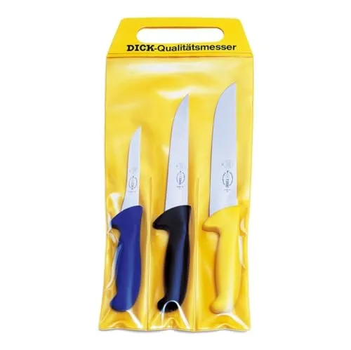 3-teiliges Schlachtmesser Set in schwarz von F. DICK