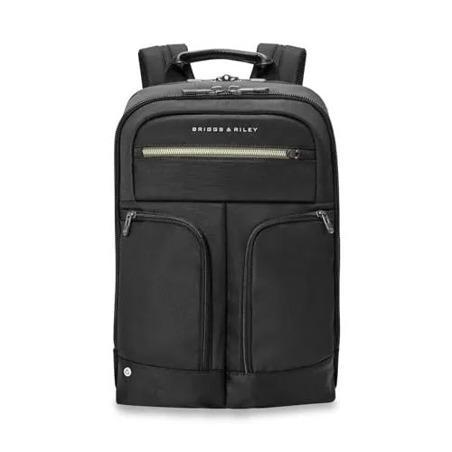 Briggs & Riley Unisex Hta Slim erweiterbarer Rucksack Rucksack (1 Stück), Schwarz, Einheitsgröße, Business