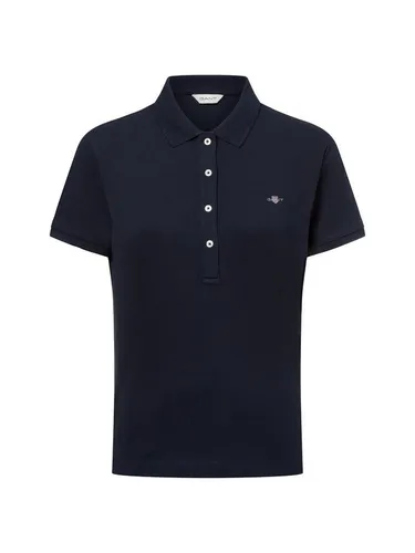 Gant Poloshirt in Dunkelblau - S - Hochwertiges Poloshirt aus 100% Baumwolle mit schickem Polokragen und Label-Stickerei. Ideal für lässige Anlässe oder das Büro.