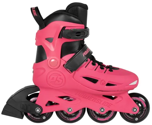 Powerslide Stargaze Pink Kinder-Inlineskates 37-40 - Inliner für Kinder, verstellbar in 4 Größen, leicht und stabil dank Unibody-Konstruktion – ideal für Spaß und Sicherheit beim Skaten.