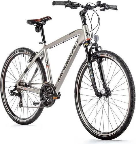 Leaderfox 28 Zoll Cross Fahrrad Away - Trekking Bike mit 21 Gängen - Mountainbike mit leichtem Aluminiumrahmen, 21-Gang SHIMANO Schaltung und ZOOM Federgabel. Ideal für Abenteuer und Stadtfahrten, komfortabel und robust.