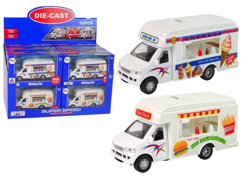 Lean Toys Auto Camper Ice Cream Shop Fast-Food Resorcs Friction Drive 2 Modelle