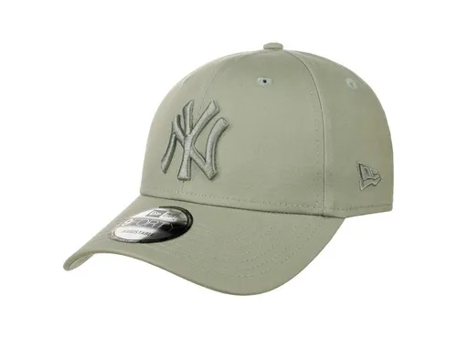 New Era New York Yankees League Essential 9Forty Cap - grün - Baseballkappe mit verstellbarem Riegel für individuelle Passform, ikonisches NY-Logo und gebogenen Schirm für optimalen Komfort und Sonnenschutz.