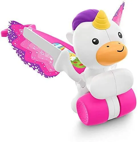 Fisher-Price GJD74 Dream Land Push-Einhorn, Mehrfarbig