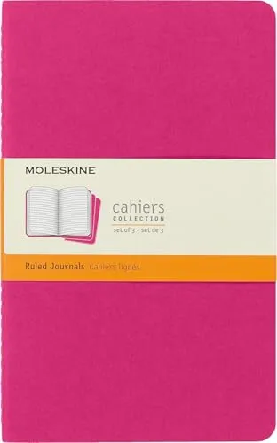 Moleskine Cahier Notizheft, Large 13 x 21 cm, 80 Seiten, Kinetisches Pink