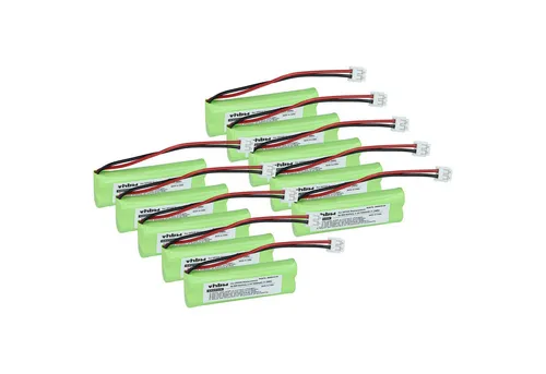 vhbw Akku Ersatz für GPHC05RN01, GP1010, VTHC04RN00, VT50AAAALH2BMJZ für Akku Akku NiMH 500 mAh (2,4 V, 10 St), Leistungsfähige Austausch-Akkus für Telefon, Festnetz oder schnurloses