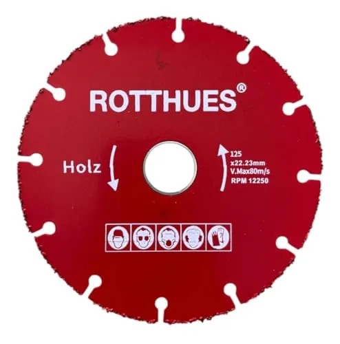 Trennscheibe Ø 125 mm (1, Trennscheibe für Holz | 712530) in rot von Rotthues