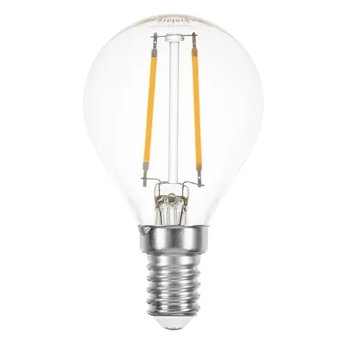 LED Filament Tropfen 1W fast 15W E14 klar Glühfaden extra warmweiß 2200K 360°