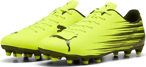 Puma Fußballschuhe ATTACANTO II FG/AG Outdoor - Gelb, Größe 44 EU - Der ATTACANTO II FG/AG ist ein robuster Fußballschuh für Einsteiger, ideal für Kunstrasen und Rasen. Mit leichtem Synthetik-Obermaterial und abriebfester Gummisohle für optimalen Halt.