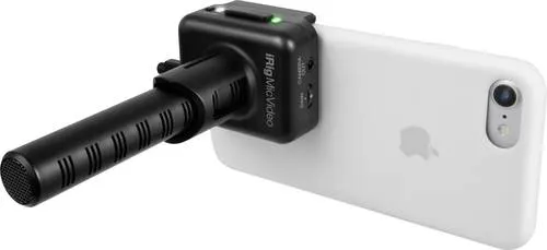 IK Multimedia iRig Mic Video - Hochwertiges Richtrohrmikrofon - Mikrofone mit 24bit/96kHz Audioqualität, ideal für Filmaufnahmen mit iPhone, iPad und DSLR. Minimiert Umgebungsgeräusche für kristallklaren Klang.