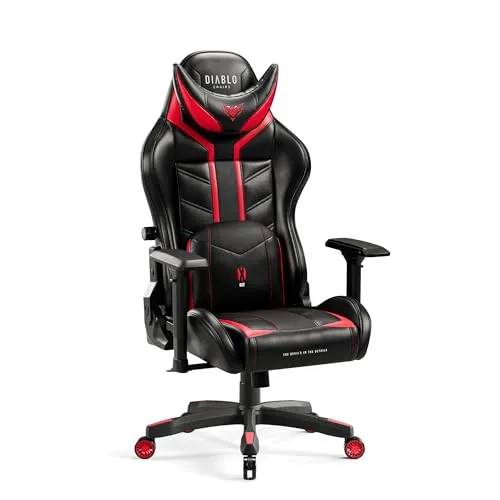 Diablo X-Ray Gaming Stuhl - Ergonomischer Bürostuhl mit 4D Armlehnen - Bürostuhl mit ergonomischem Design, ideal für Gamer und Home Office. Genießen Sie maximalen Komfort durch individuelle Anpassungsmöglichkeiten und hochwertige Materialien.