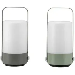 Pauleen 48256 LED Laterne Mobile Charm 2er Set - Wetterfeste IP44 Laternen für Balkon und Garten, erzeugen eine gemütliche Stimmung mit warmweißem Licht (2700 K) und sind ideal für entspannende Abende.