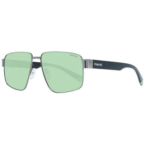 Polaroid Sonnenbrille PLD 6121/S SMF 58 Unisex Silber - Sonnenbrille für Unisex, mit polarisierten Gläsern für optimalen UV-Schutz und stilvollem Silberrahmen. Ideal für sonnige Tage und Freizeitaktivitäten.