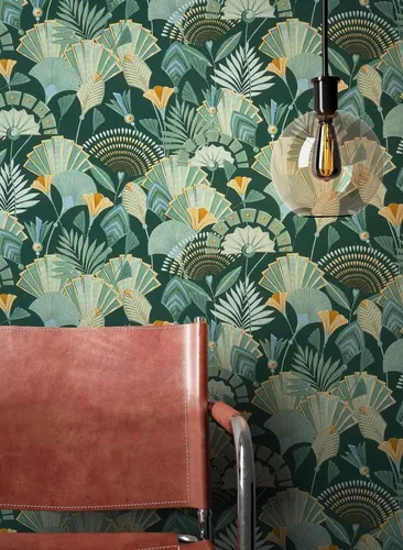 NEWROOM Tapete Grün Vlies Dschungel Blätter in grün von Newroom