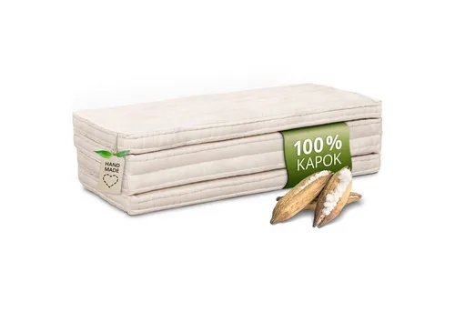 Vitabo Klappmatratze 120x200cm - Nachhaltiges Reisebett mit atmungsaktivem Baumwollbezug und 8 cm Höhe, ideal für Bauch-, Rücken- und Seitenschläfer. Perfekt für unterwegs!