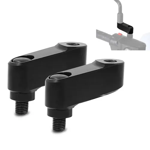 Tourtecs Motorradspiegel Spiegelverlängerung für Kawasaki Vulcan S 15-25, 40mm - Motorradspiegel Spiegelverlängerung, verbessert die Sicht durch 40mm Versetzung der Rückspiegel, CNC-gefräst aus hochfester Aluminium-Legierung für optimale Sicherheit beim Fahren.