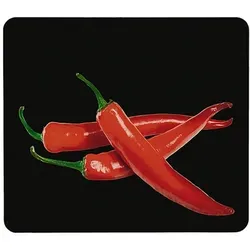 WENKO Herdabdeckplatte groß Hot Peperoni in schwarz von WENKO