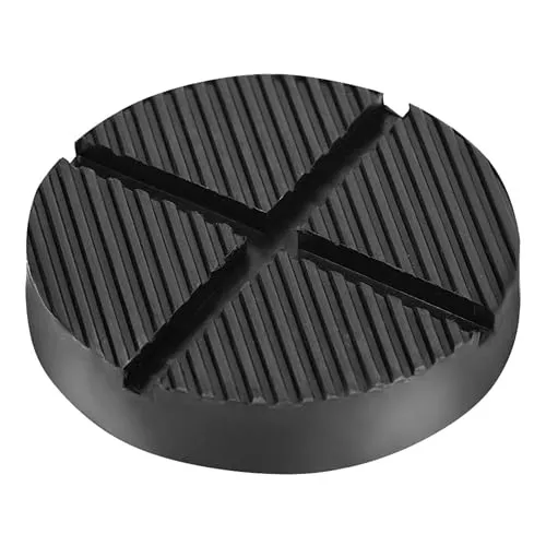 DEDC 2Pcs Wagenheber Gummiauflage mit Nut und Profil Schwarz Unterstellbock Gummiblock Für Wagenheber und Hebebühnen