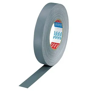 tesaband 4651 Premium - 25mm x 50m grau, leistungsstarkes Gewebeband mit Kunststoffbeschichtung für vielseitige Anwendungen