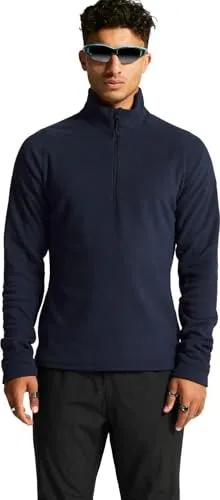 Craft Fleecepullover CORE Explore Half-Zip - Isolierender Midlayer für Herren - Funktionsjacke aus 100% recyceltem Polyester, ideal für kühle Outdoor-Aktivitäten mit Daumenlöchern und halbem Reißverschluss für optimalen Komfort.