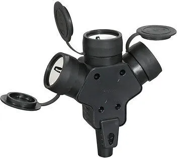 Vollgummi Schukostecker , Steckdose oder Schuko Kupplung IP 44 EU