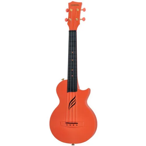 Cascha HH2289 Kohlefaser Konzert Ukulele Set Orange in orange von Cascha
