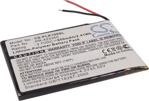 TECHTEK Akku Kompatibel mit [Plantronics] K100 Ersetzt PR-423350