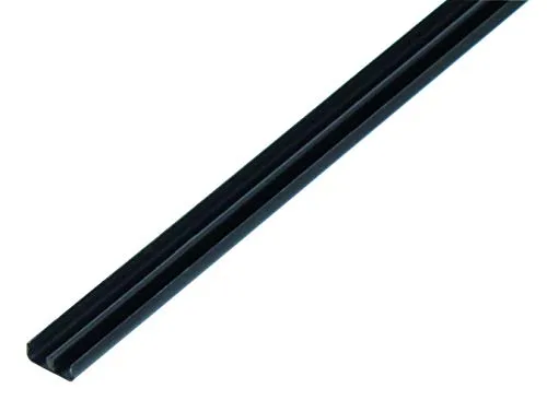 Alberts 499051 Führungsschienenprofil unten, Kunststoff, schwarz, 1000 mm - Vielseitiges Kunststoffprofil für Heimwerker und Handwerker. Ideal für verschiedene Projekte, bietet hohe Flexibilität und Qualität in der Verarbeitung. Länge: 1000 mm, robust und langlebig.