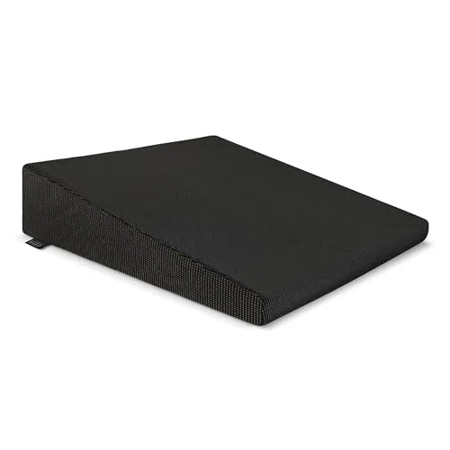 Brandsseller Sitzkeilkissen Stuhlkissen Autositzkissen Bürostuhlkissen - 38 cm x 38 x 8/2 cm Schwarz