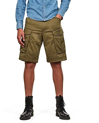 Gestaró Herren Cargo Shorts Loose 1/2, graugrün, 30W