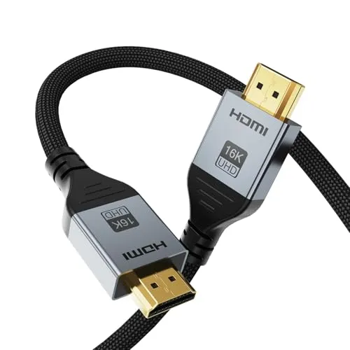 16K 10K 8K HDMI 2.2 Kabel 2M, Hochleistungs 96Gbit/s High Speed HDMI Kabel
