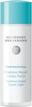 HILDEGARD BRAUKMANN Professional Hyaluron Repair Creme Nacht, 50ml - Gesichtspflege mit Hyaluronsäure für intensive Feuchtigkeitsversorgung und Faltenreduzierung. Ideal für eine straffere und zartere Haut über Nacht.
