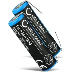 CELLONIC, Akku für Rasierer kompatibel mit Philips Norelco HX6972, HQ9090, HX6986, HQ8240 (3.7V, 750mAh) 2 Stück