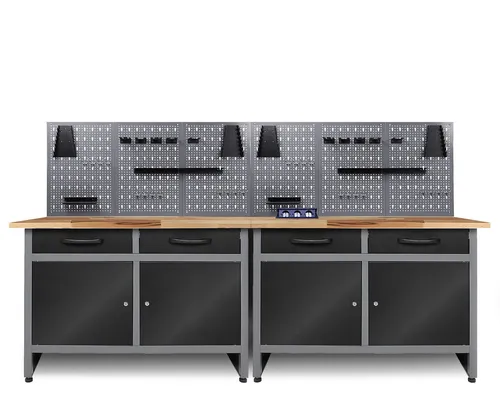 ONDIS24 Werkstatt-Set Werner 240 cm mit Lochwandsets