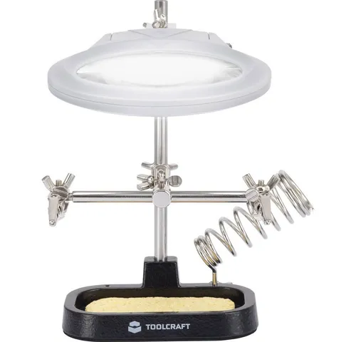 TOOLCRAFT Lötfitting TOOLCRAFT ZD-10MB Dritte Hand (L x B x H) 210 x 265 x 190 mm 1 St.