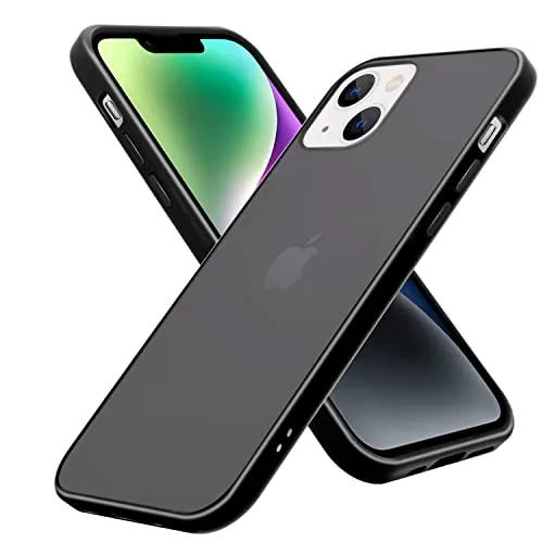 Cadorabo Hülle kompatibel mit Apple iPhone 14 PLUS Schutzhülle TPU Silikon Case Hybrid Matt Design Anti Rutsch Slim Kratzfest Weiche Gummi mit Rundumschutz Case Hülle für iPhone 14 PLUS in Transparent