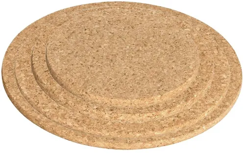 Produktbild 4er-Set runde Untersetzer aus Kork | verschiedenen Größen (15,20,25,30 cm), nach
