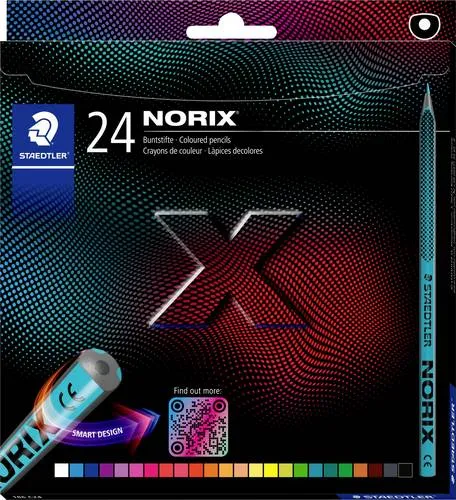 STAEDTLER NORIX 186 Buntstifte farbsortiert, 24 St. von STAEDTLER