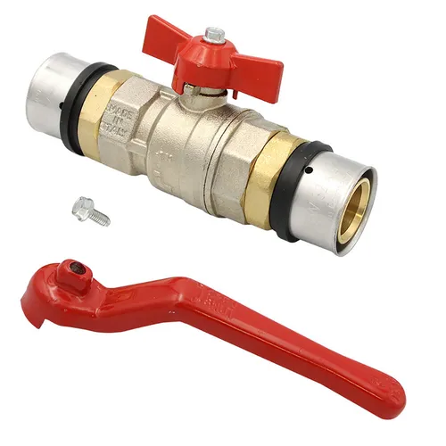 Pipetec Pressfitting Kugelhahn 32x3 TH Kontur - Fittings für Trinkwasser, aus hochwertigem Edelstahl mit TH Kontur, ideal für zuverlässige Rohrverbindungen. Kostenloser Versand ab EUR 75,00!