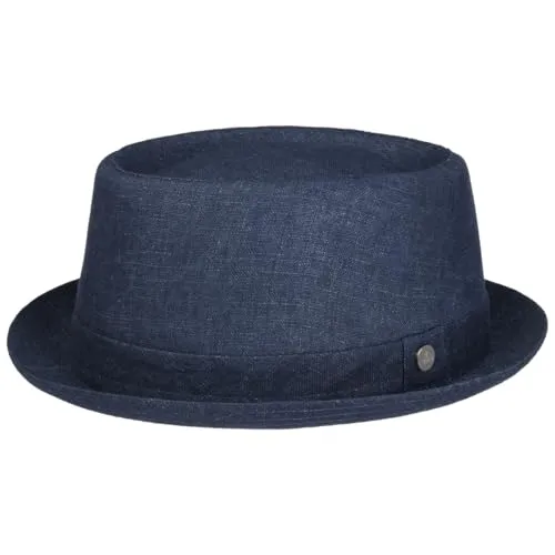 LIERYS Pork Pie Leinenhut meliert - Stilvoller Hut für Herren und Damen - Hochwertiger Leinenhut im markanten Pork-Pie-Design, ideal für Sommer und Winter. Atmungsaktives Material sorgt für angenehmen Tragekomfort und macht ihn zum perfekten Accessoire für jeden Anlass.