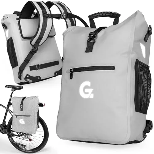 GUOOTU 3in1 Fahrradtasche für Gepäckträger – Vielseitige 28L Rucksack- und Schultertasche