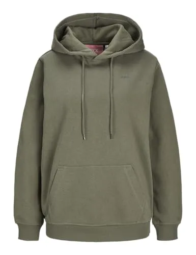 Jack & Jones Damen Jxabbie RLX Ls Every Hood SWT Noos Sweatshirt, Grape Leaf/Detail:Rosin Jjxx Logo, XS EU