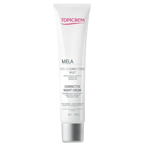 Topicrem Mela Correctora de Noche 40ml - Anti-Aging-Creme für alle Hauttypen, wirkt makelreduzierend und spendet intensive Feuchtigkeit für eine strahlende Haut über Nacht.