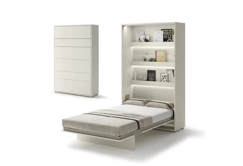 Compleo Schrankbett Vertical Wandklappbett – Platzsparendes Bett für kleine Räume - Das Vertical Wandklappbett von Compleo bietet eine praktische Lösung für begrenzten Platz. Mit stabiler Konstruktion und einfachem Öffnungsmechanismus genießen Sie Komfort, auch in kleinen Wohnungen.