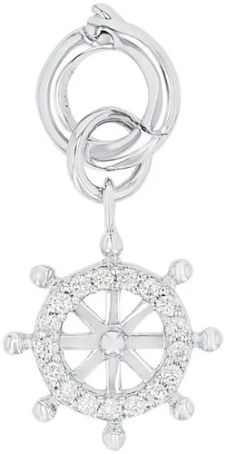Amor Charm-Einhänger Steuerrad 2038508 mit Zirkonia - Charm-Anhänger aus 925 Sterling Silber in Steuerrad-Form, hochwertig verarbeitet und kombinierbar mit verschiedenen Schmuckstücken. Ideal für stilvolle Akzente!