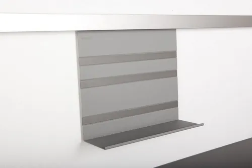 Kesseböhmer Küchenorganizer-Set Linero MosaiQ Küchen-Relingsystem Module Zubehör, Universalablage 300 titangrau