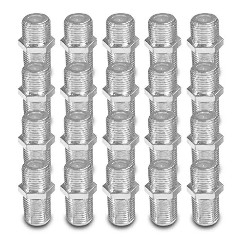 ARLI 20x F-Verbinder – F-Kupplung F-Buchse auf F-Buchse | Koaxial Kabelverbinder zur Verlängerung & Verbindung von SAT Antennenkabeln